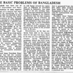 The Basic Problems of Bangladesh